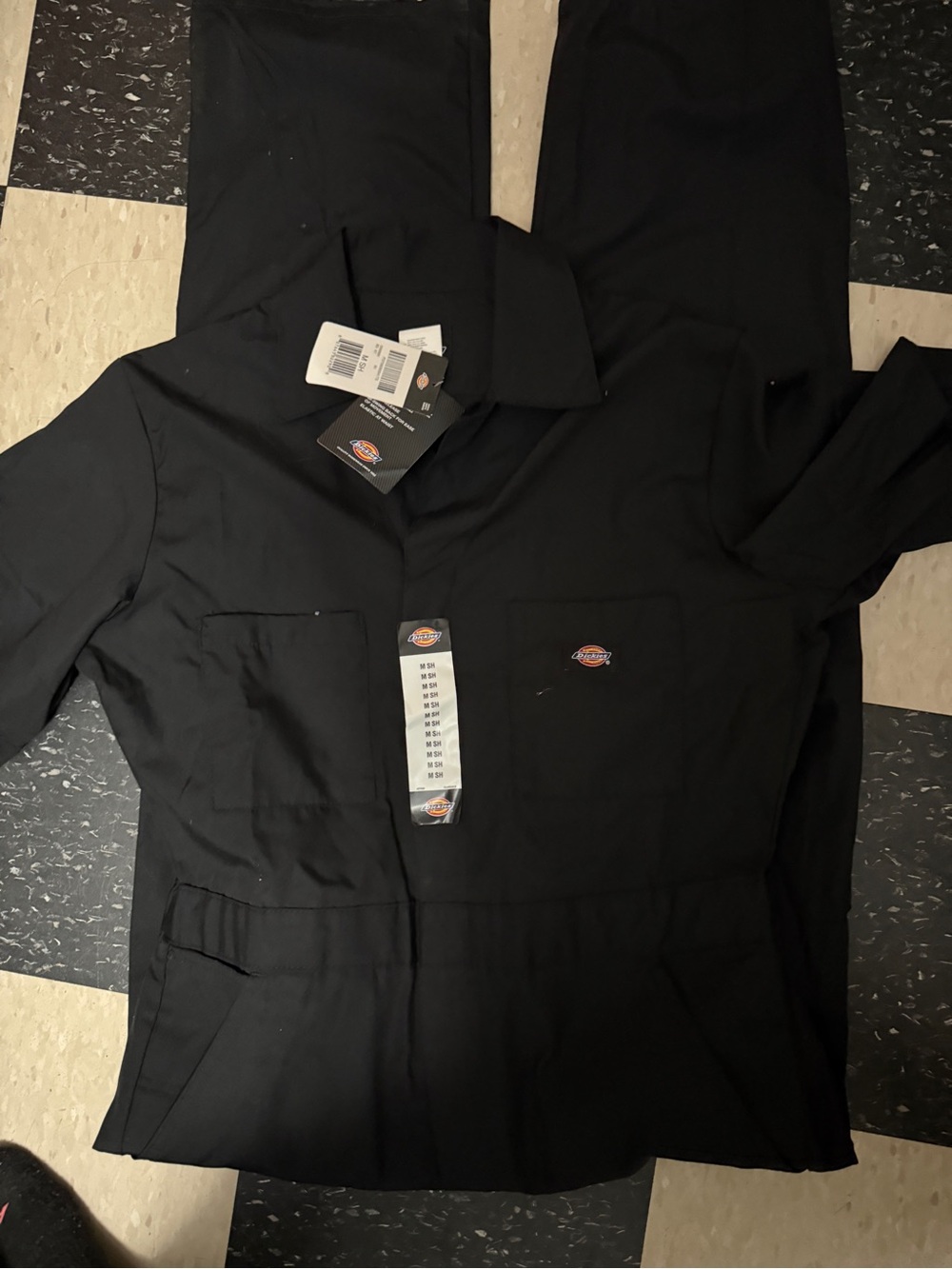 Dickies Black short-Sleeve overalls